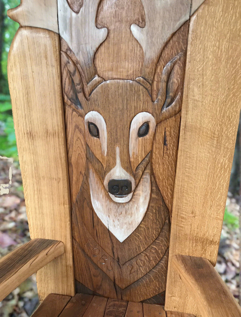 stag chair made from wood