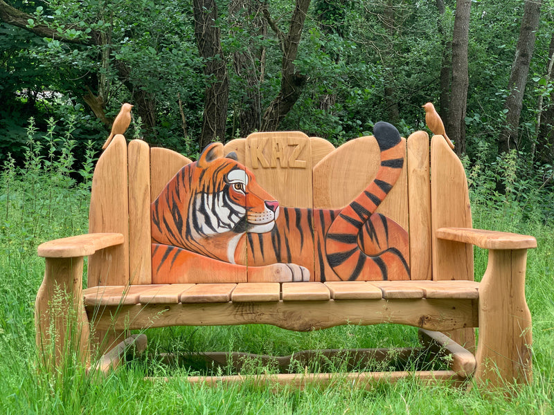 memorial oak bench 