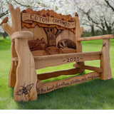 Handcrafted Coton Orchard Bench - Celebrating Heritage and Nature