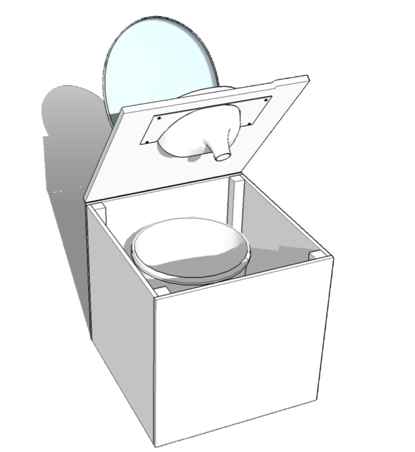 Urinabscheider Plastik - Urintrenneinsatz Urinabscheider Trenntoilette Kompostto