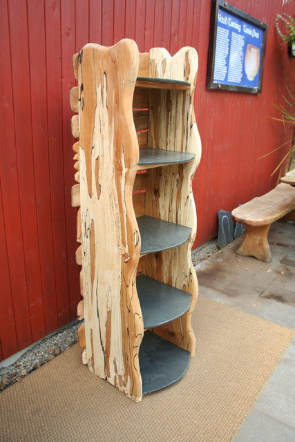 book shelf from reclaimed wood