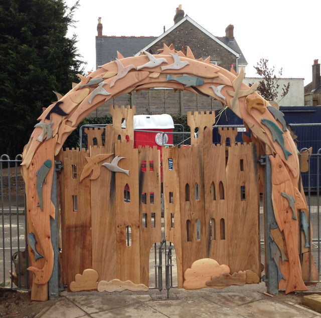 wooden arch for school