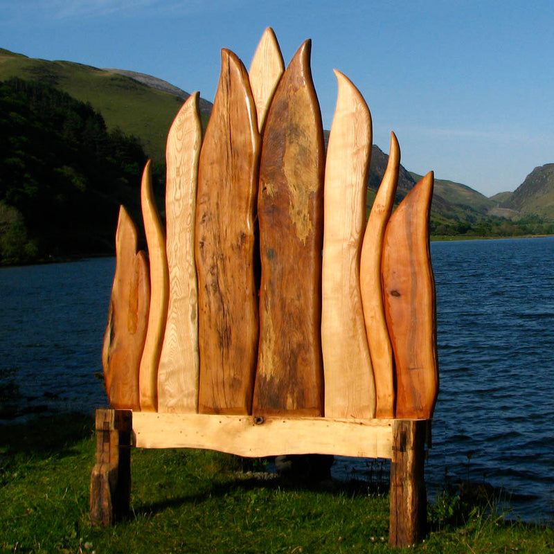 driftwood flame bed